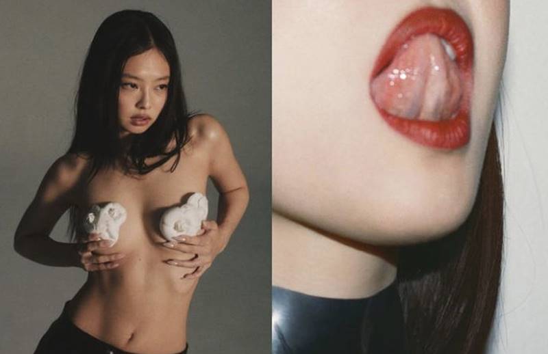 상의 노출 파격 제니 화보