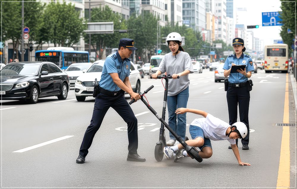 킥보드 단속 경찰 형사처벌 위기! 무면허 단속 했을뿐인데 무슨일?